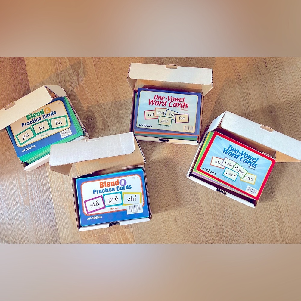 ABEKA BLENDING & VOWEL PRACTICE CARDS